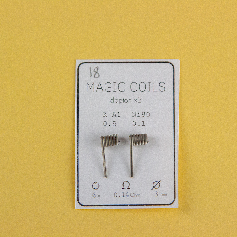 Magic Coils Fused Clapton x2 (преднамотанные койлы + вата) - 12