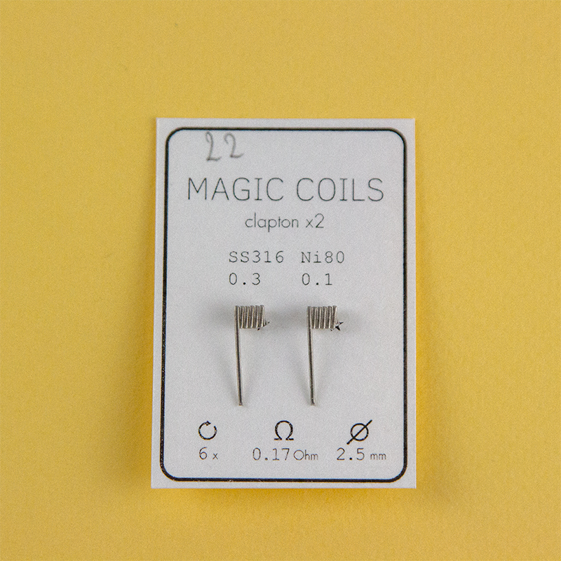 Magic Coils Fused Clapton x2 (преднамотанные койлы + вата) - 14