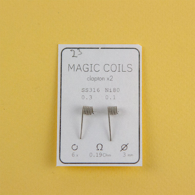 Magic Coils Fused Clapton x2 (преднамотанные койлы + вата) - 15