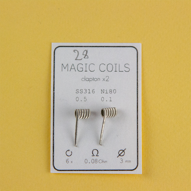 Magic Coils Fused Clapton x2 (преднамотанные койлы + вата) - 20