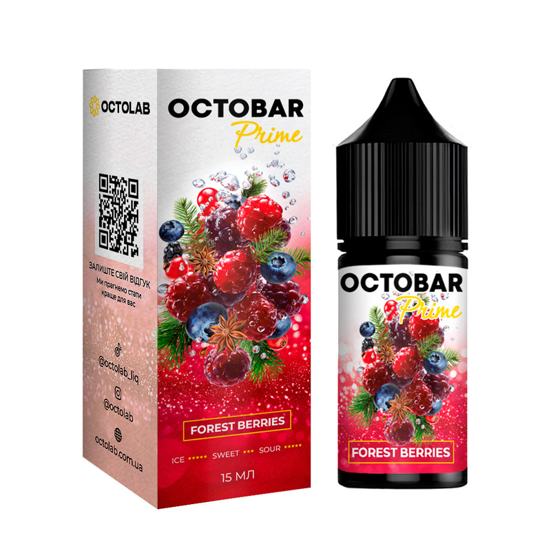 Набор Octobar Prime Forest Berries, 30 мл