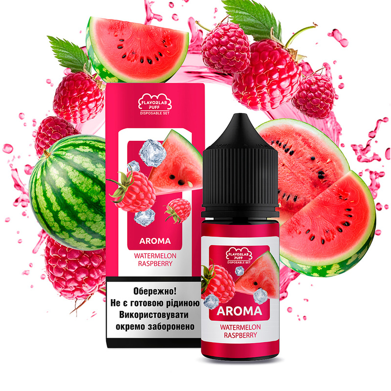 Набор Flavorlab Disposable Puff Watermelon raspberry, 30 мл