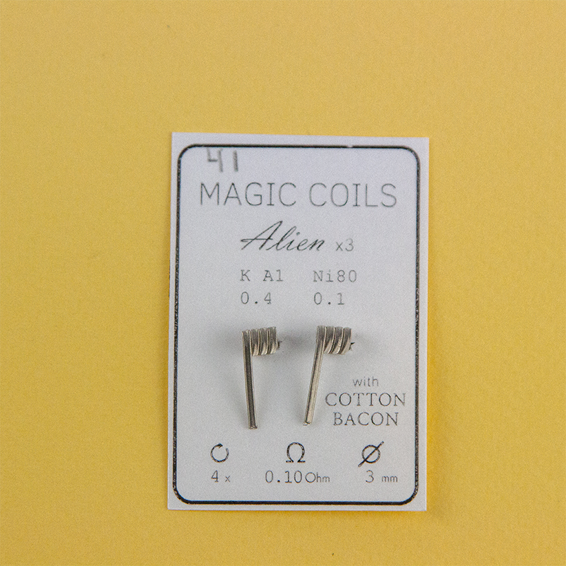 Magic Coils Alien x3 (преднамотанные койлы + вата) - 1