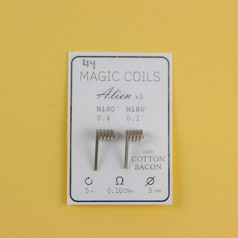 Magic Coils Alien x3 (преднамотанные койлы + вата) - 3