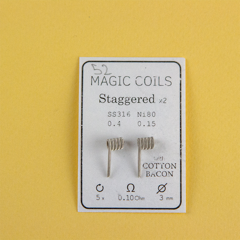 Magic Coils Staggered x2 (преднамотанные койлы + вата) - 2