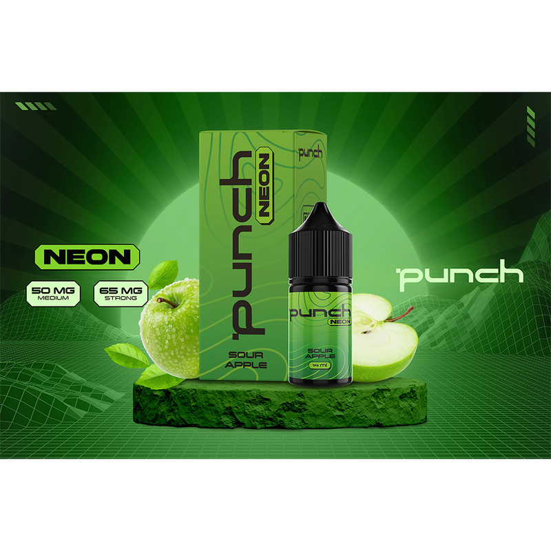Набор Punch Neon Sour Apple, 30 мл - 1