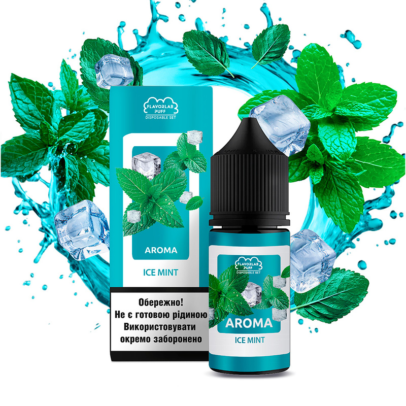 Набор Flavorlab Disposable Puff Ice mint, 30 мл