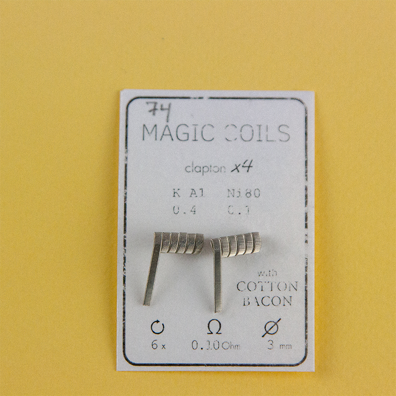 Magic Coils Fused Clapton x4 (преднамотанные койлы + вата) - 3