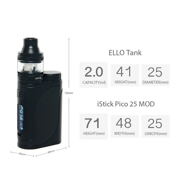 Стартовый набор Eleaf iStick Pico 25 with ELLO 85W Kit (Original) - 7