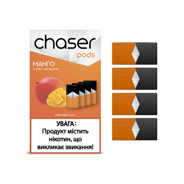 Сменный картридж для Juul Chaser Pods - Манго 4 шт (Original)