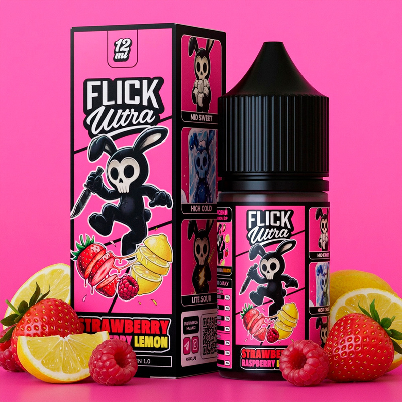 Набор Flick Ultra Strawberry Raspberry Lemon, 30 мл