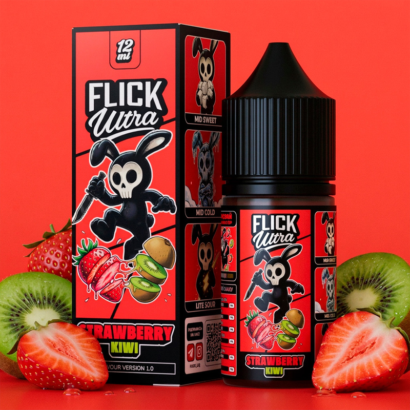 Набор Flick Ultra Strawberry Kiwi, 30 мл