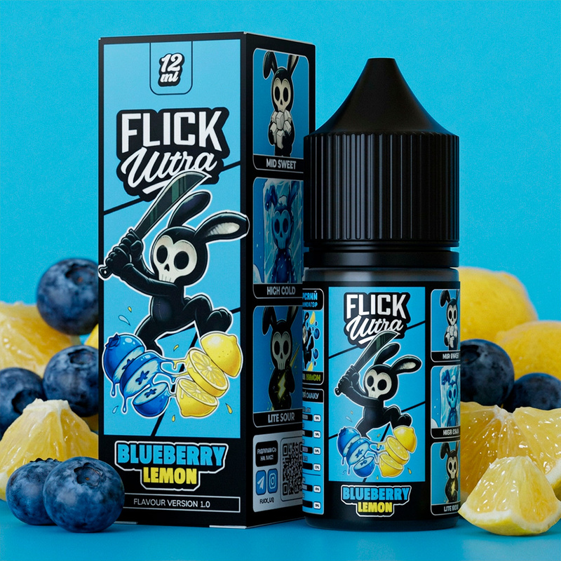 Набор Flick Ultra Blueberry Lemon, 30 мл
