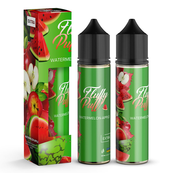 Набор Fluffy Puff Salt Watermelon Apple, 60 мл
