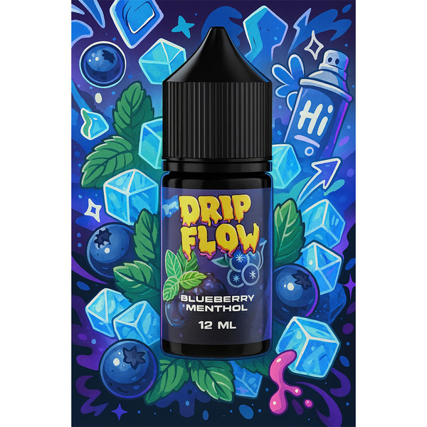 Набор Drip Flow Blueberry Menthol, 30 мл