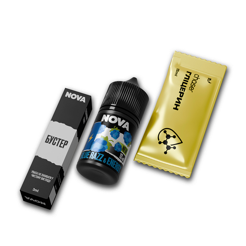 Набір Nova Blue Razz Energy, 30 мл