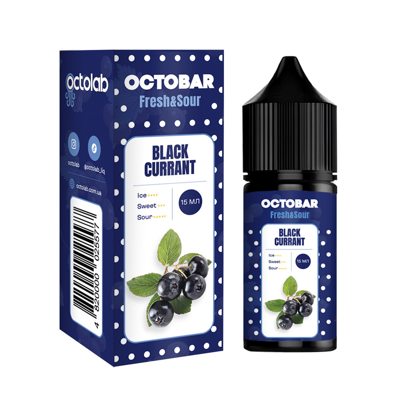 Набор Octobar Fresh Sour Black Currant, 30 мл