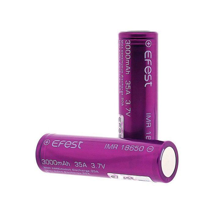 Акумулятор Efest IMR 18650 2500 mAh (35 А) (Original) - 1