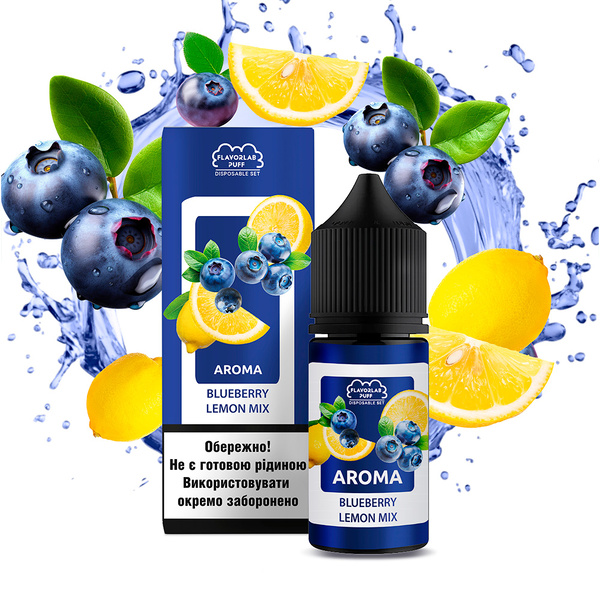 Набор Flavorlab Disposable Puff Blueberry Lemon mix, 30 мл