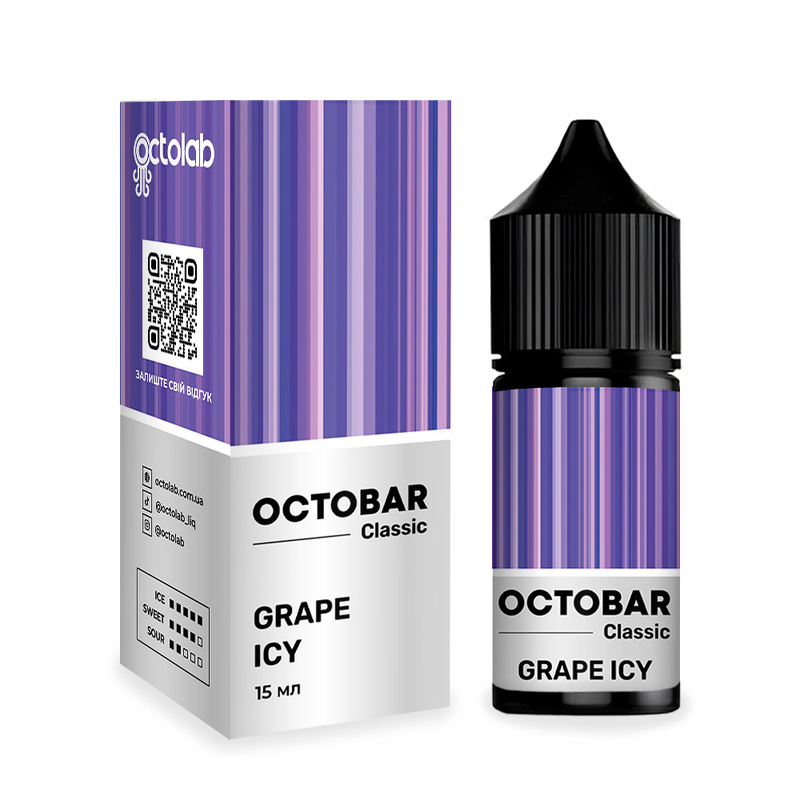 Набір Octobar Classic Grape Icy, 30 мл