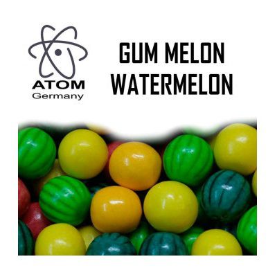 Ароматизатор ATOM Gum Melon Watermelon (Жевательная резинка с Арбузом и Дыней)