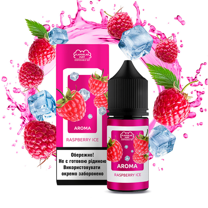 Набор Flavorlab Disposable Puff Raspberry ice, 30 мл