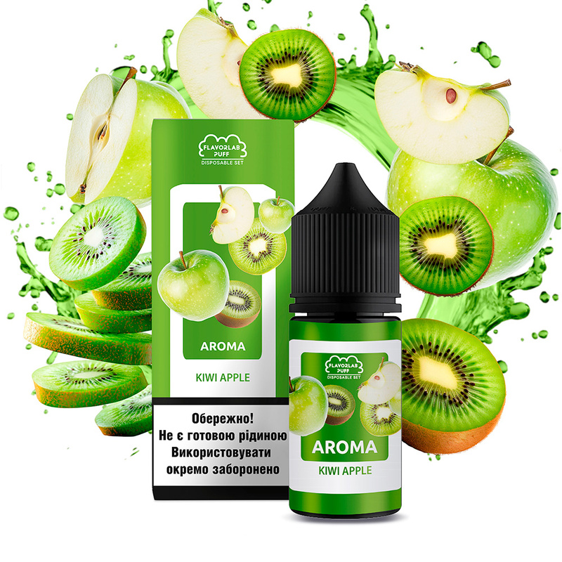 Набір Flavorlab Disposable Puff Kiwi Apple, 30 мл