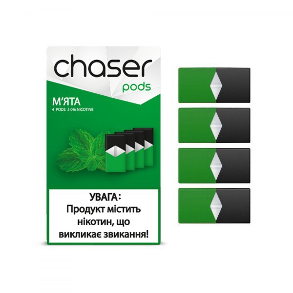 Сменный картридж для Juul Chaser Pods - Мята 4 шт (Original)