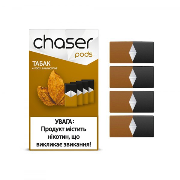 Змінний картридж для Juul Chaser Pods - Тютюн 4 шт (Original)