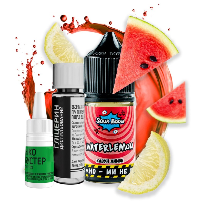 Набор Sour Boom Water Lemon, 30 мл