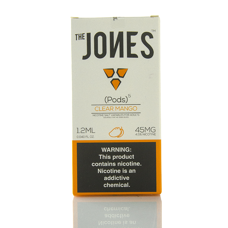 Испаритель одноразовый Jones Pods Cartridge Clear Mango 5 шт (Original)