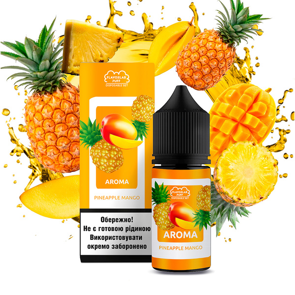 Набор Flavorlab Disposable Puff Mango pineapple, 30 мл