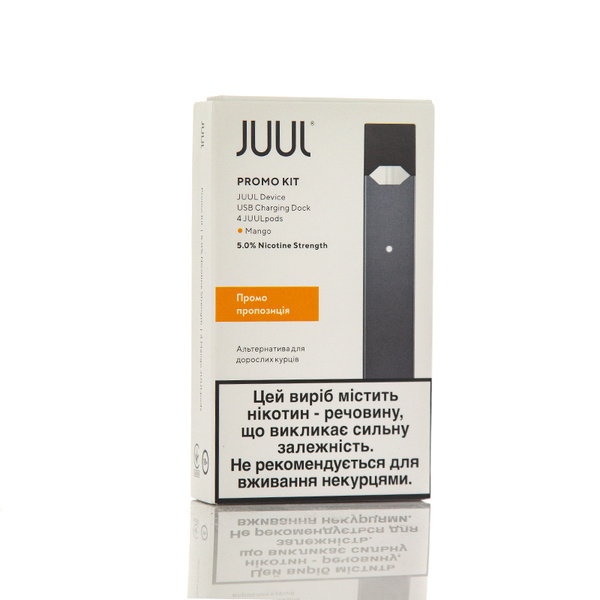Акция JUUL Device Grey + Пачка картриджей Mango 4 шт (Original)