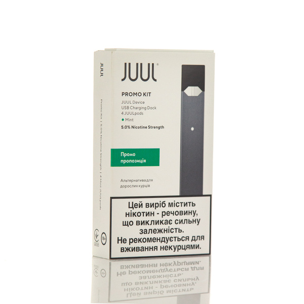 Акция JUUL Device Grey + Пачка картриджей Mint 4 шт (Original)