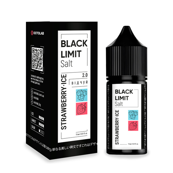 Набор Black Limit Strawberry Ice, 30 мл