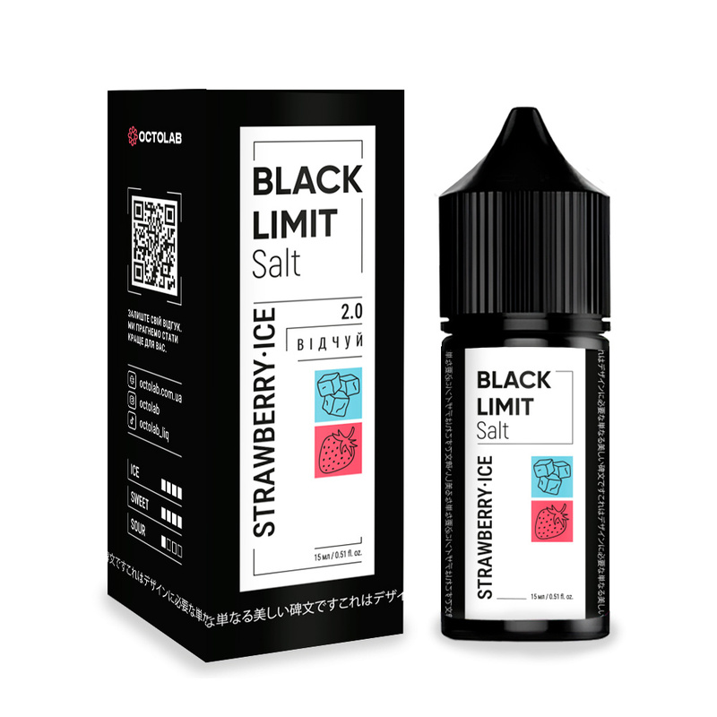 Набор Black Limit Strawberry Ice, 30 мл