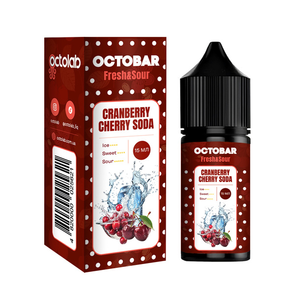 Набор Octobar Fresh Sour Cranberry Cherry Soda, 30 мл
