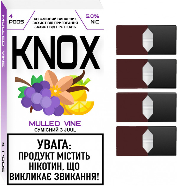 Сменный картридж для Juul KNOX - Mulled Vine 4 шт (Original)