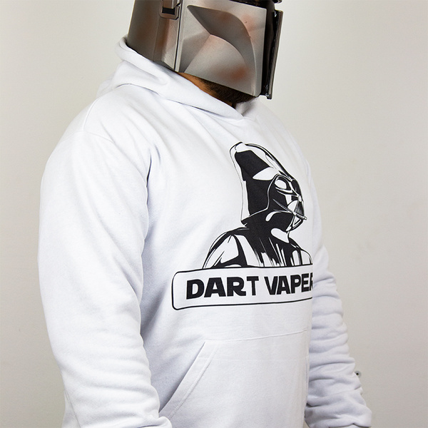 Худи "dart vaper" белое