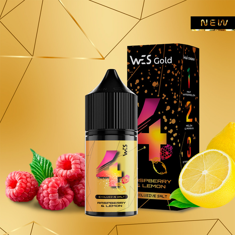 Набор WES Gold Raspberry Lemon, 30 мл