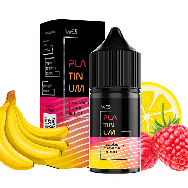 Набор WES Platinum Raspberry Banana Lemon, 30 мл