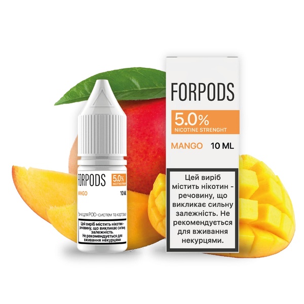 Жидкость Forpods Mango 10 мл, 50 мг