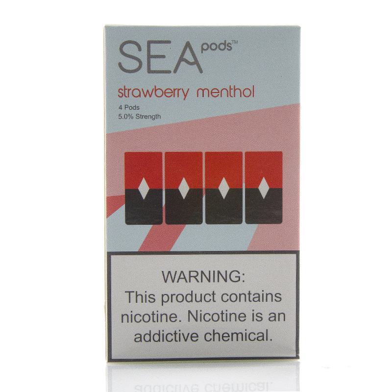 Сменный картридж для Juul Sea Pods - Strawberry Menthol 4 шт (Original)