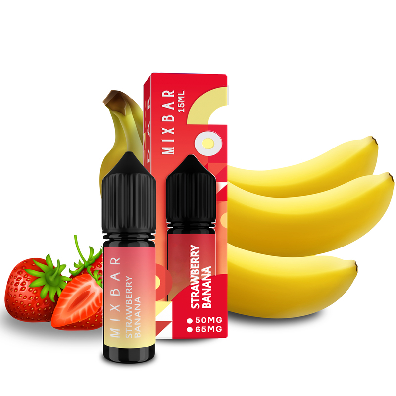Жидкость MIX BAR Strawberry Banana, 15 мл