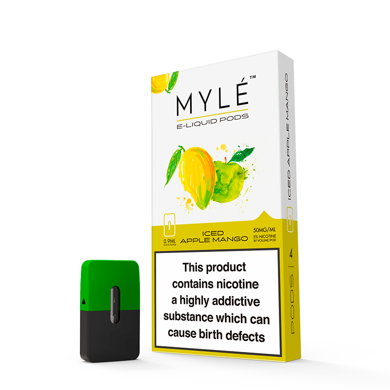 Сменный картридж для MYLE Device Pods - Iced Apple Mango 4 шт (Original)
