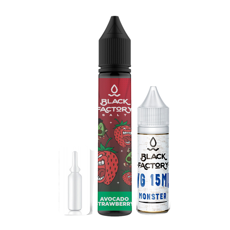 Набор Black Factory Salt Mixes Avocado Strawberry, 30 мл