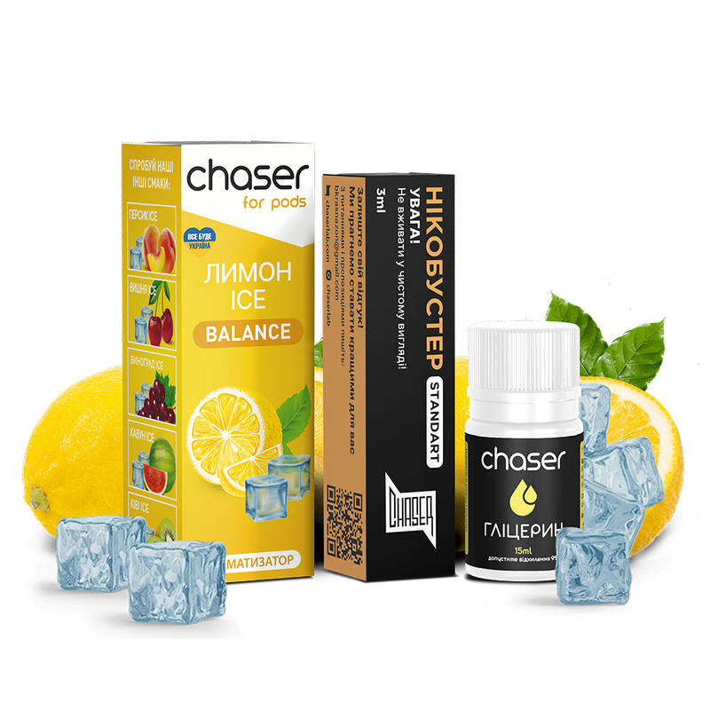 Набор Chaser For Pods Ice Лимон, 30 мл