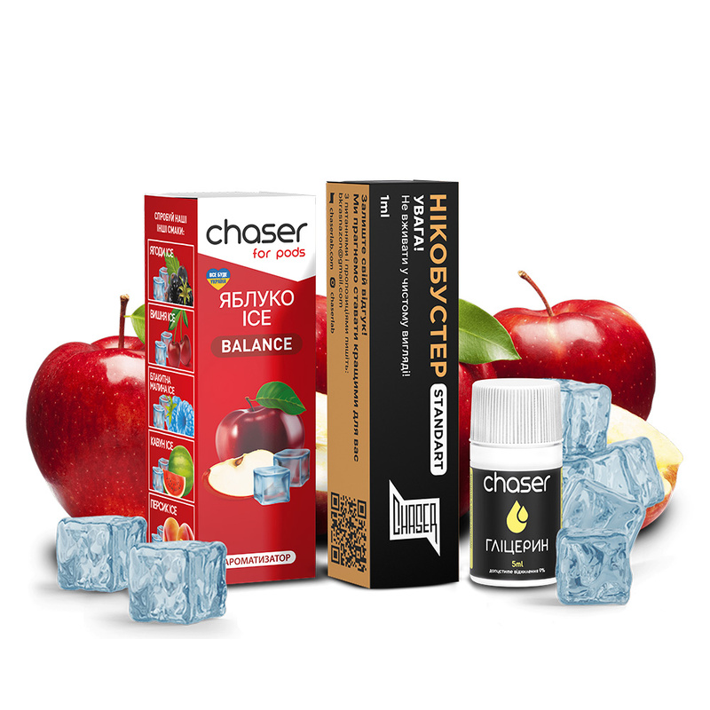 Набор Chaser For Pods Ice Яблуко, 10 мл