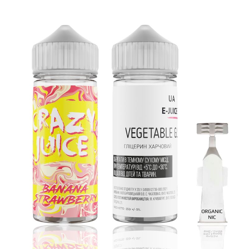 Набор Crazy Juice Banana Straw, 120 мл