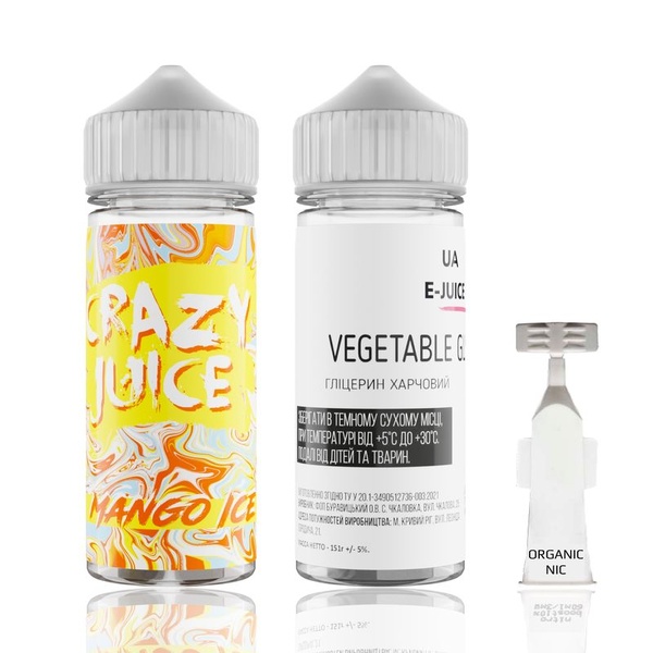 Набор Crazy Juice Mango Ice, 120 мл